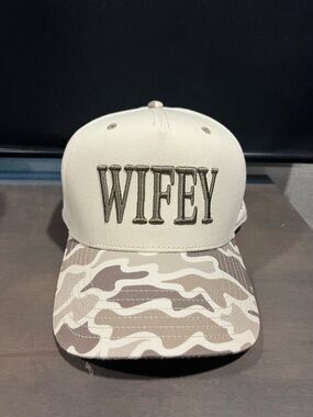 WIFEY Embroidered Camo Hat